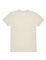 Heren T-shirt B&C E150 V Hals Off White